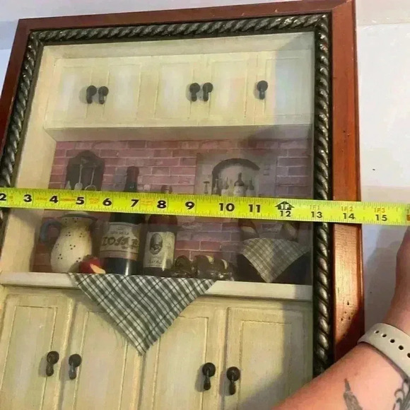 Arister Gift Inc. Diorama French Country Kitchen Scene, Teapot,Wine,French bread - Picture 3 of 10